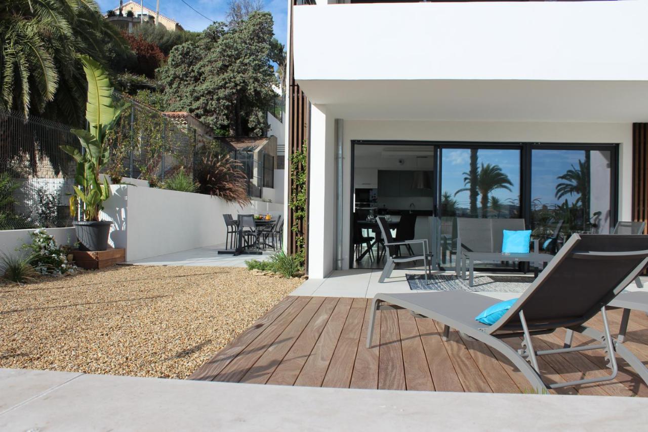 O Fil De L'Eau Bandol - App A05 - T3 Avec Jardin Et Terrasse Apartment Екстериор снимка