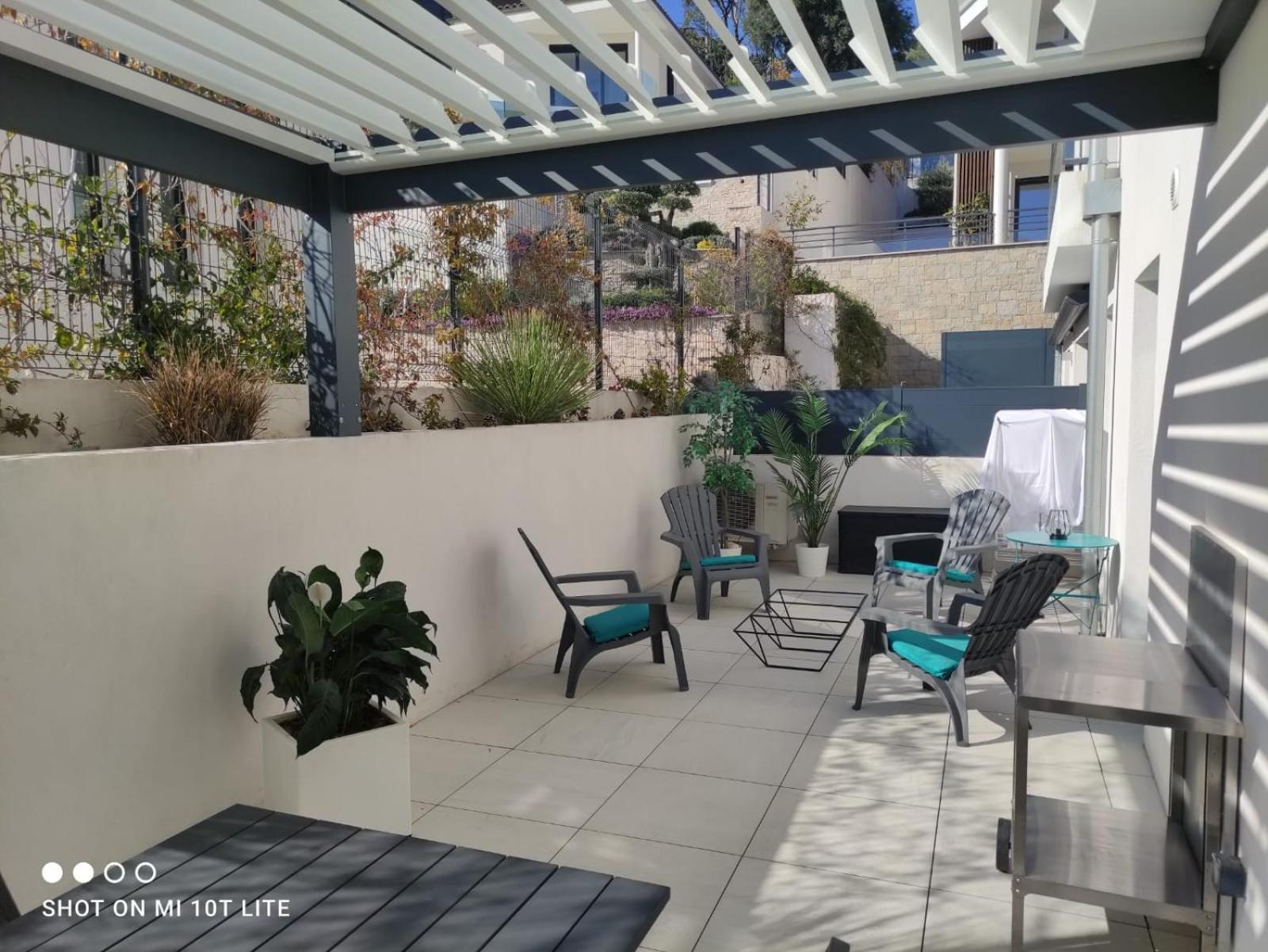 O Fil De L'Eau Bandol - App A05 - T3 Avec Jardin Et Terrasse Apartment Екстериор снимка